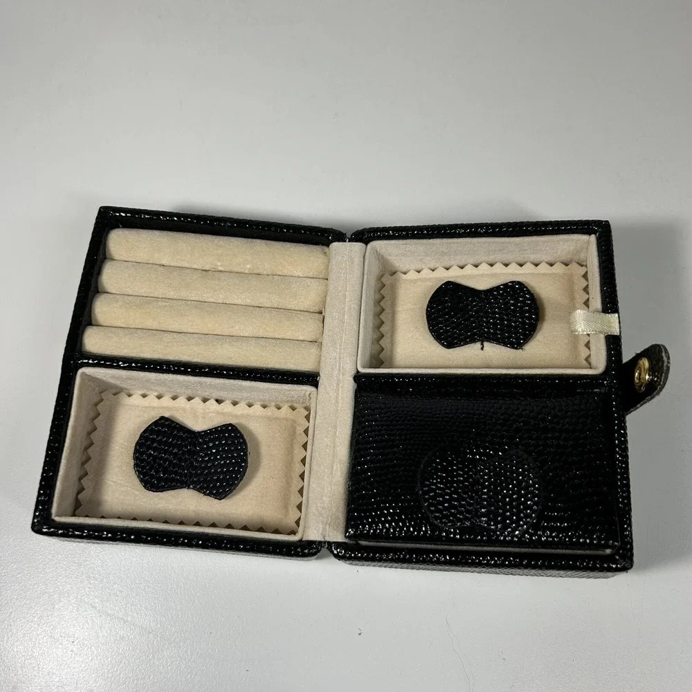 Portable Jewelry Box Organizer‎ Leather Jewellery Ornaments Case Travel Storage